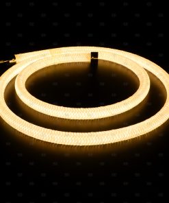 Lampu Neon Fleksibel LED Bulat 360 Derajat Jenis Tenunan 10W