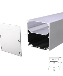 LED Aluminum Extrusion Profiles 75x75mm Suspended Lighting