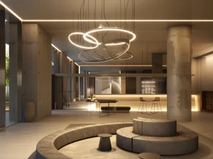 unique shapes architectural lighting design