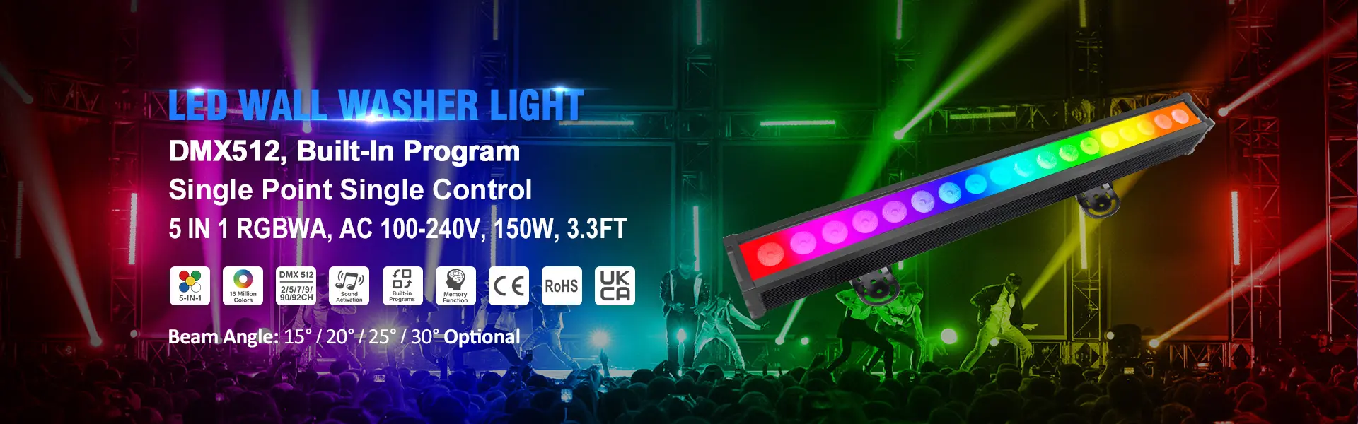 led wall washer banner