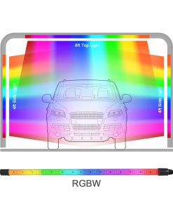 Tampilan alternatif dari RGBW DC48V Clear Cover 4FT 6FT 8FT DMX Pixel Arch DMX T8 Tube Light