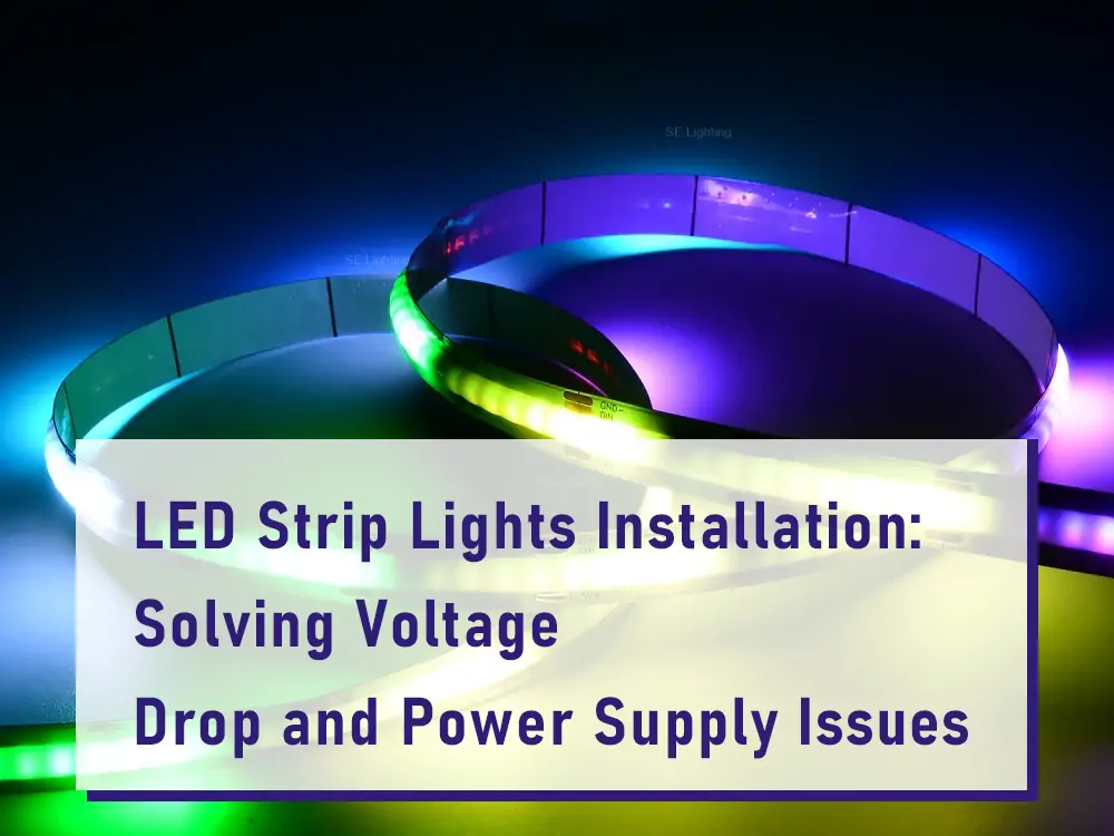 Installation von LED-Leuchtbändern: Lösung von Spannungsabfall ...