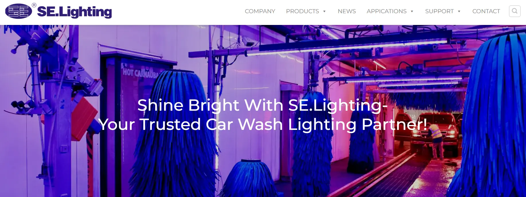 se lighting proveedor de iluminación para túneles de lavado