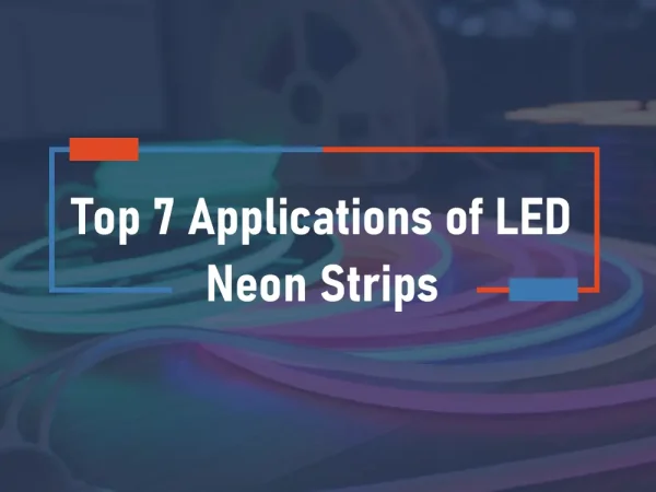 applications of led neon strips