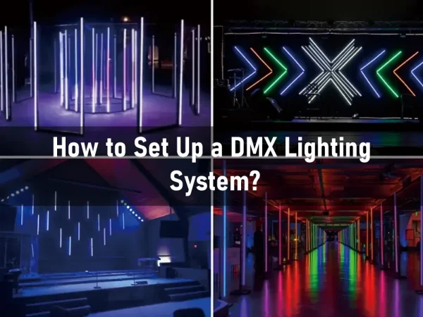 how to set up a dmx lighting system