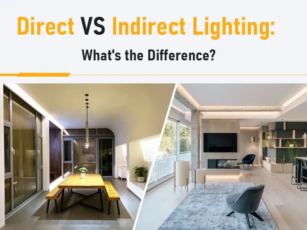 iluminación directa frente a indirecta
