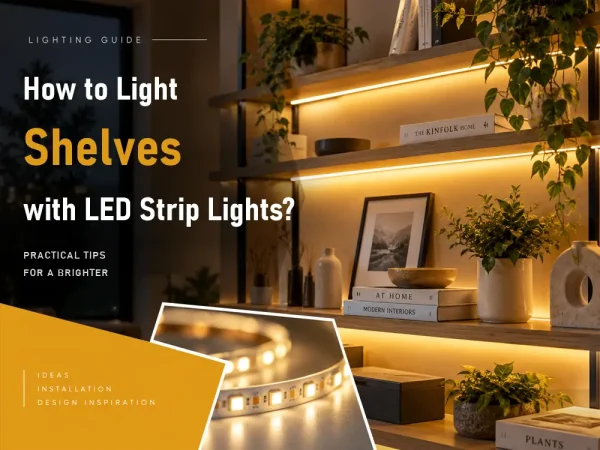 Cómo iluminar estanterías con tiras de luces LED